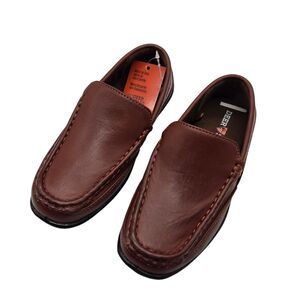 New Deer Stags Boy's Booster Loafers dress shoes brown youth toddler size 11